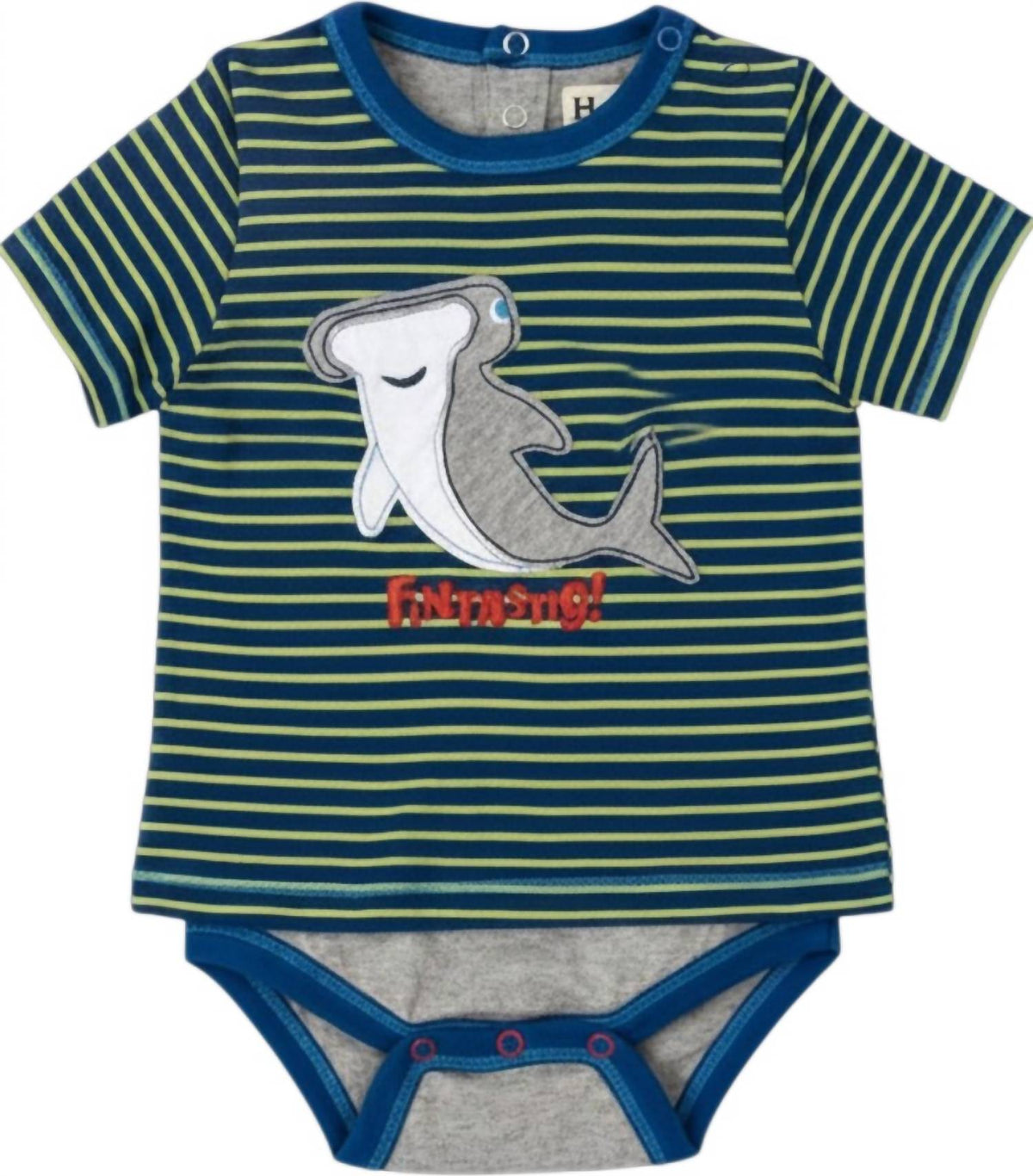 Hatley - Kids 2fer Shark Applique Onesie