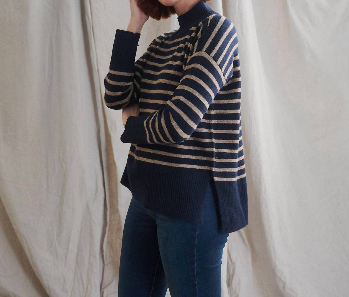 Hatley - Split Neck Mock Sweater