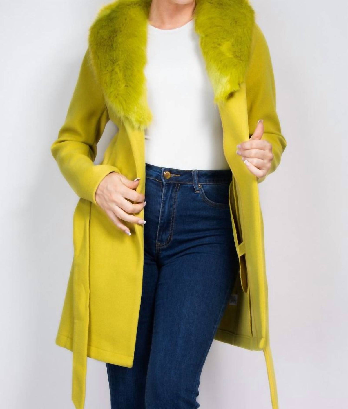 Haute Moda - Furry Trench Coat