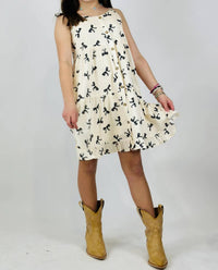 Hayden Girls - Girl's Bella Bow Dress - beige - casual - clothing