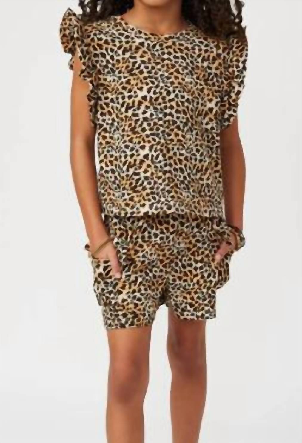 Hayden La - Cheetah Print Short Set