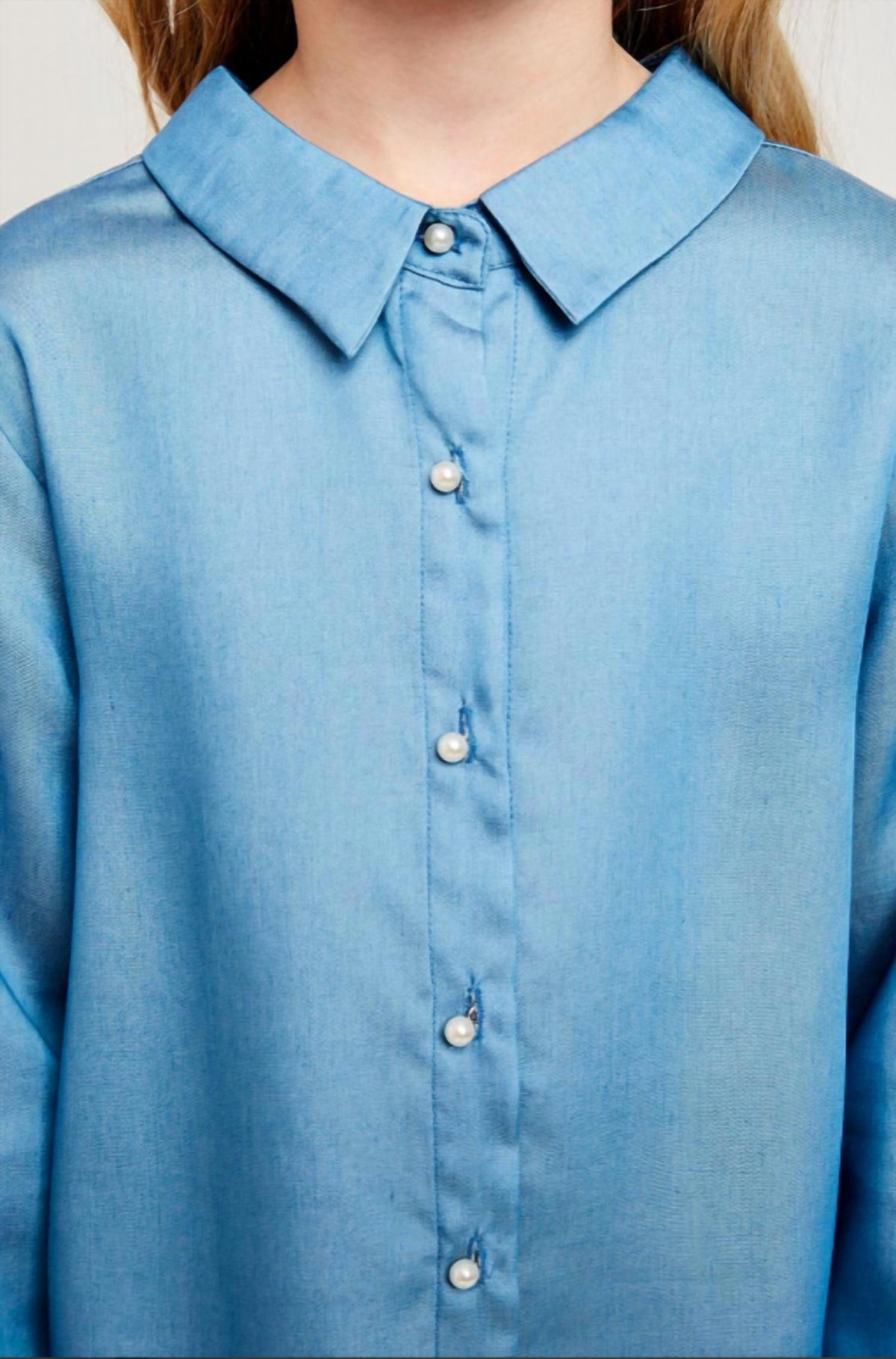 Hayden La - Girls Pearl Button Down Shirt