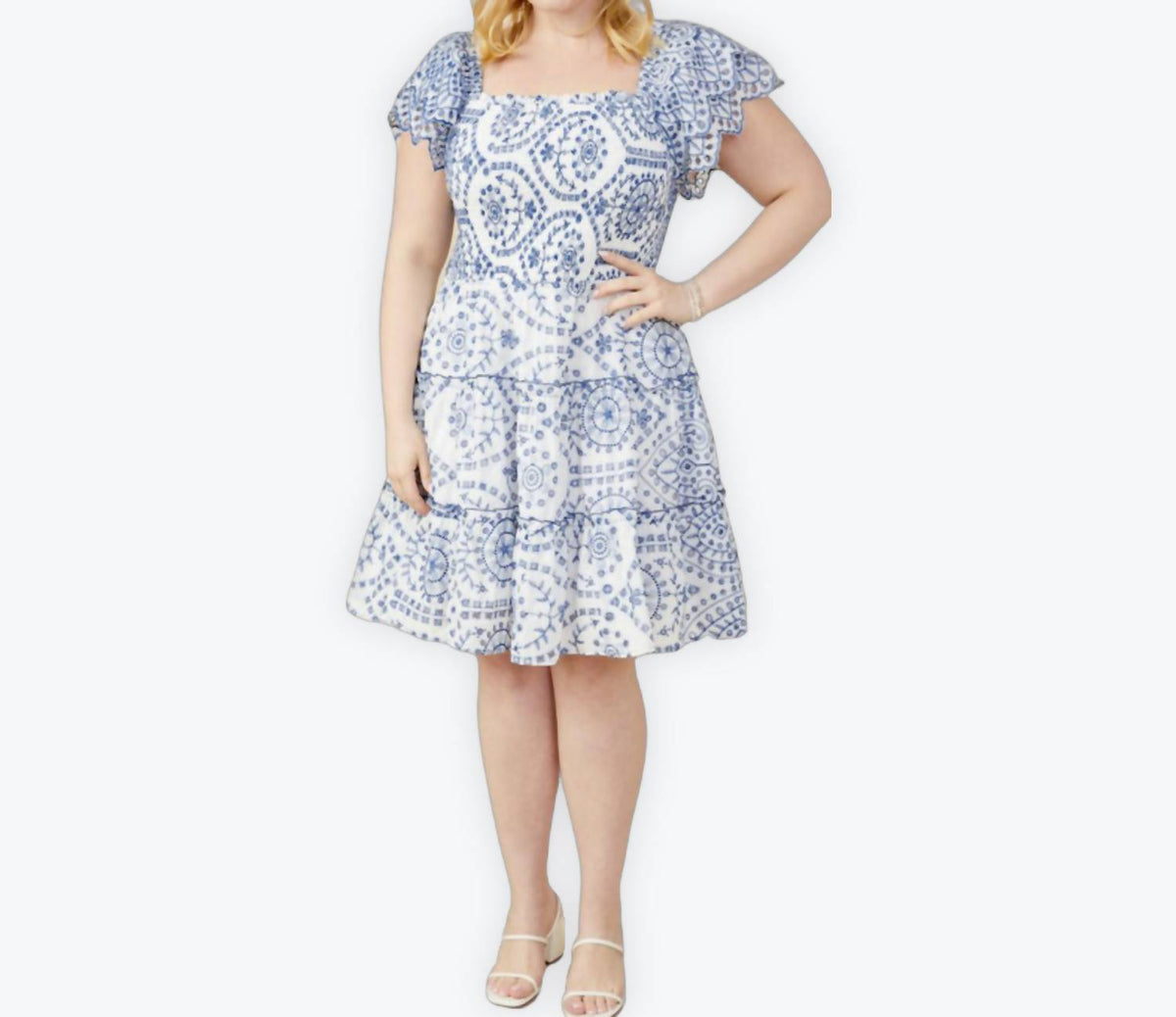 Hayden La - Going Coastal Ruffle Dress - Plus