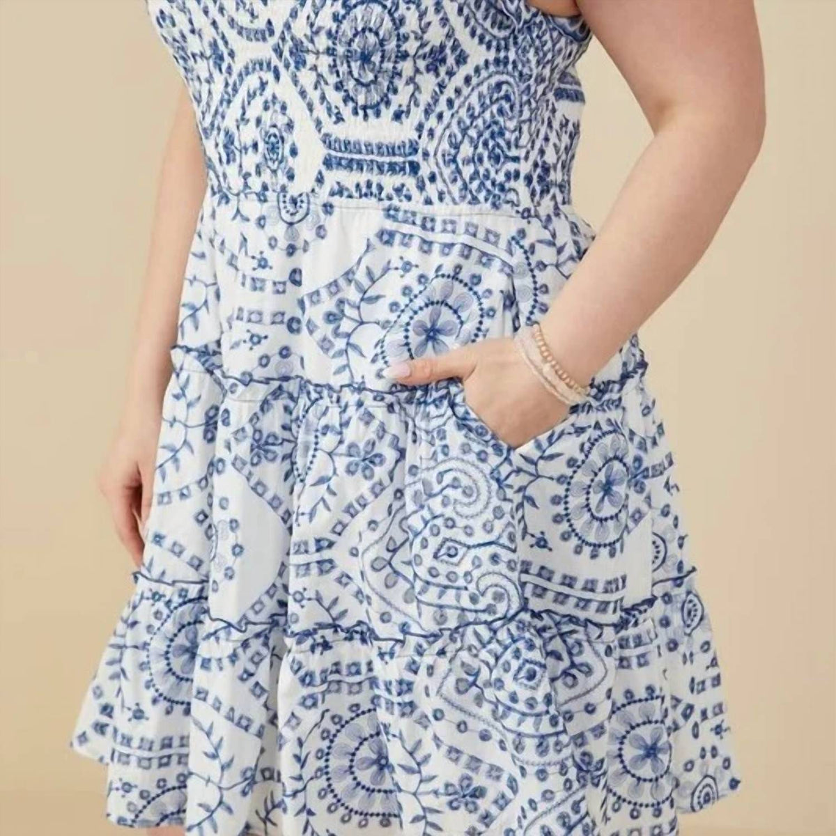 Hayden La - Going Coastal Ruffle Dress - Plus