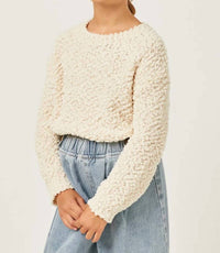 Hayden La - Popcorn Knit Pullover Sweater