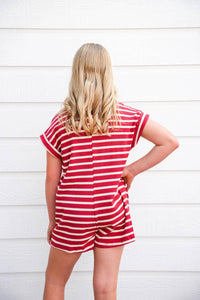 Hayden La - Short Sleeve Collared Patch Pocket Romper