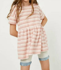 Hayden La - Striped Peplum Top