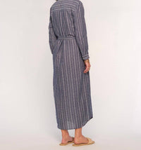 Heartloom - Bardot Midi Dress - blue - clothing - cotton - blend