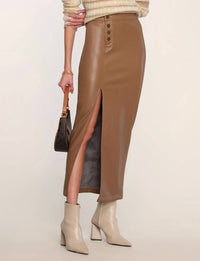 Heartloom - Charice Skirt - brown - clothing - knee - length - skirts