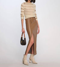 Heartloom - Charice Skirt - brown - clothing - knee - length - skirts