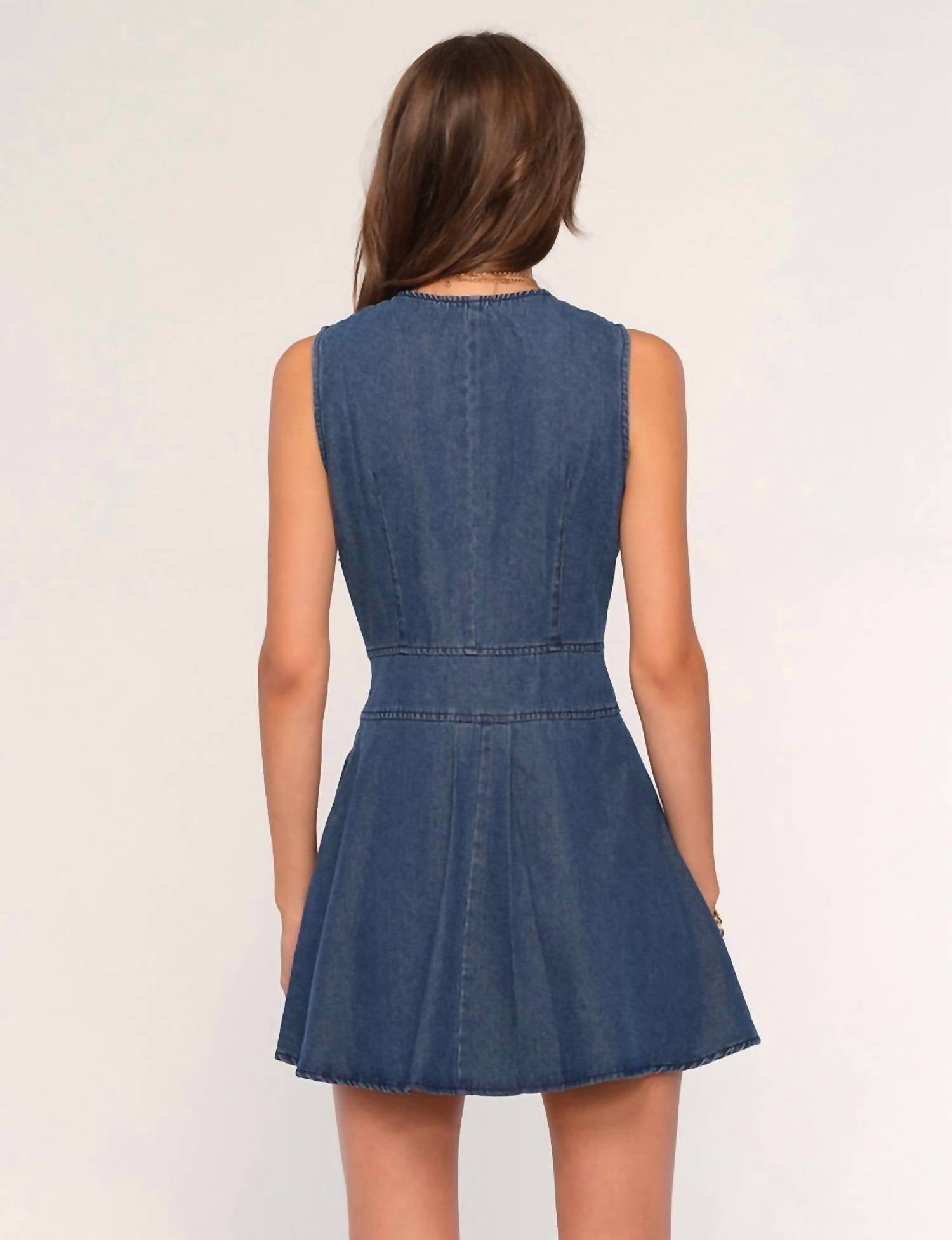 Heartloom - Darla Dress - blue - clothing - cotton - blend