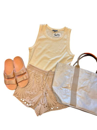 Heartloom - Lucida Short - beige - clothing - cotton