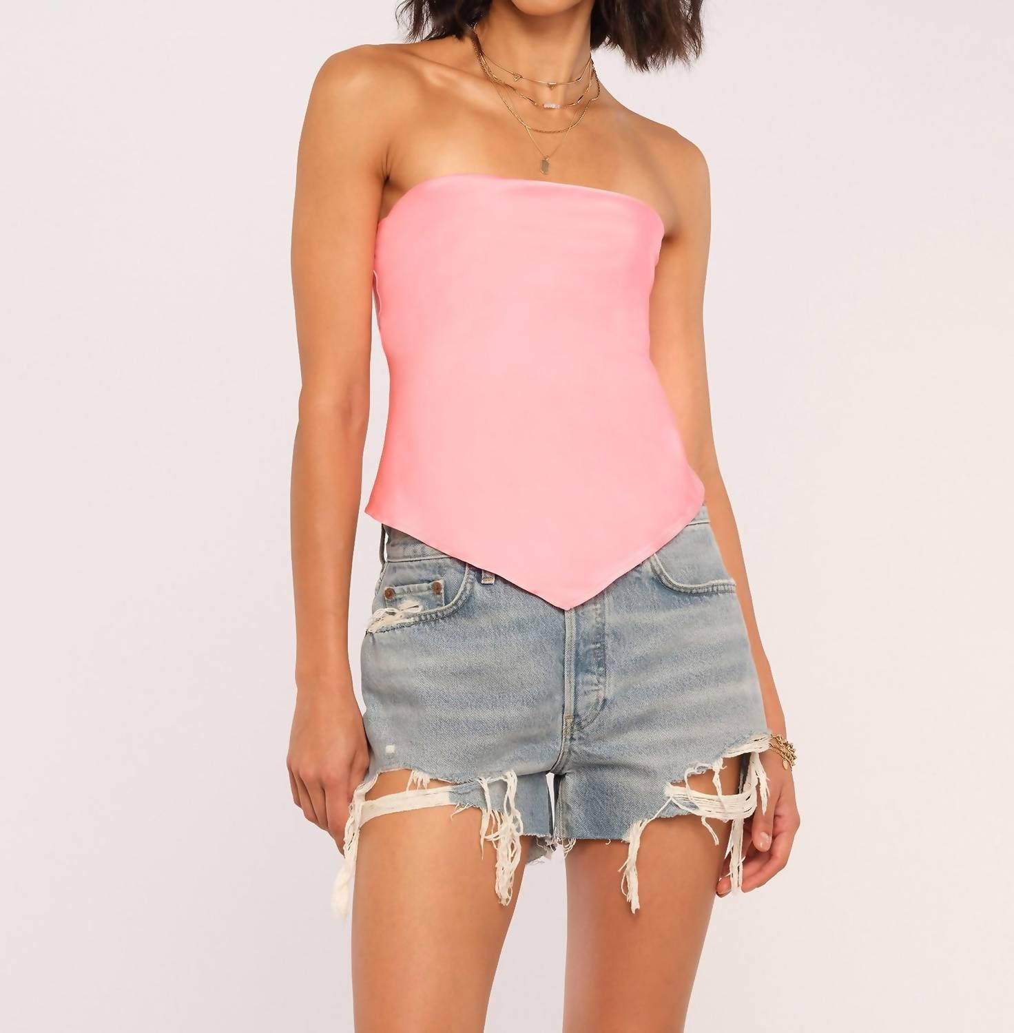 Heartloom - monica top - clothing - crop - tops - pink