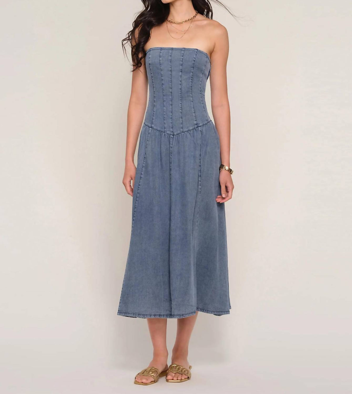 Heartloom - Ronan Strapless Midi Dress