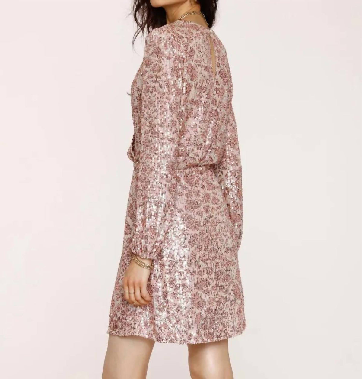 Heartloom - Surplice Sequin Dress