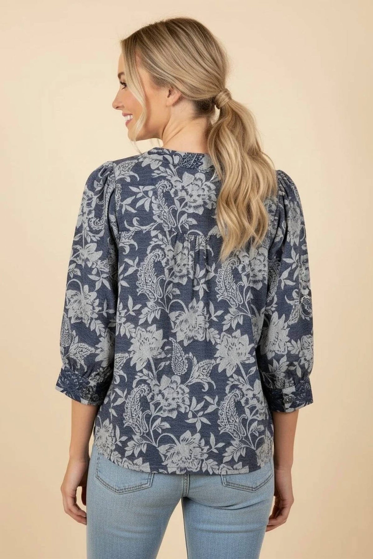 Heimish Usa - Floral Button Top
