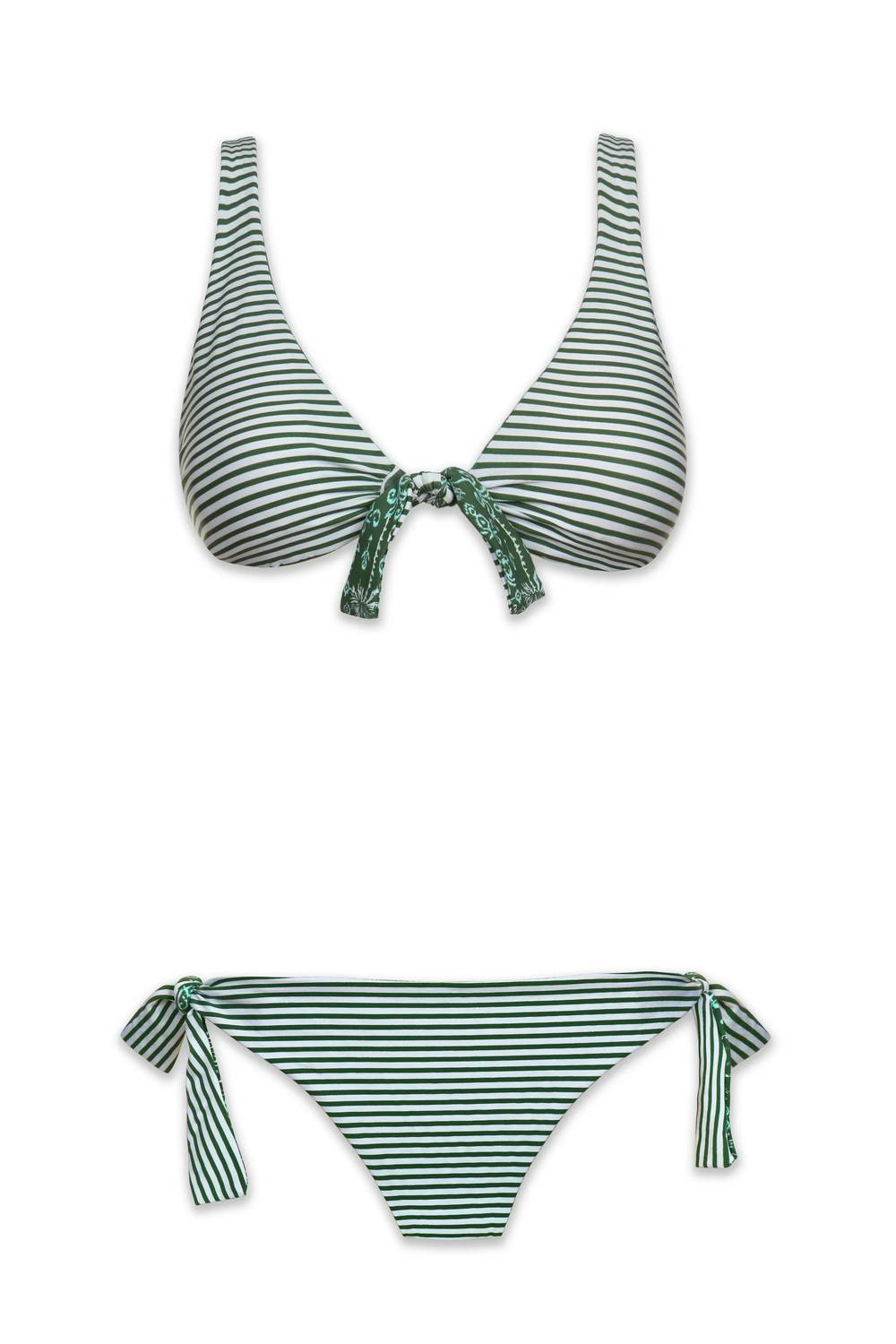 Helen Jon - Reversible Tie Front Bra Top