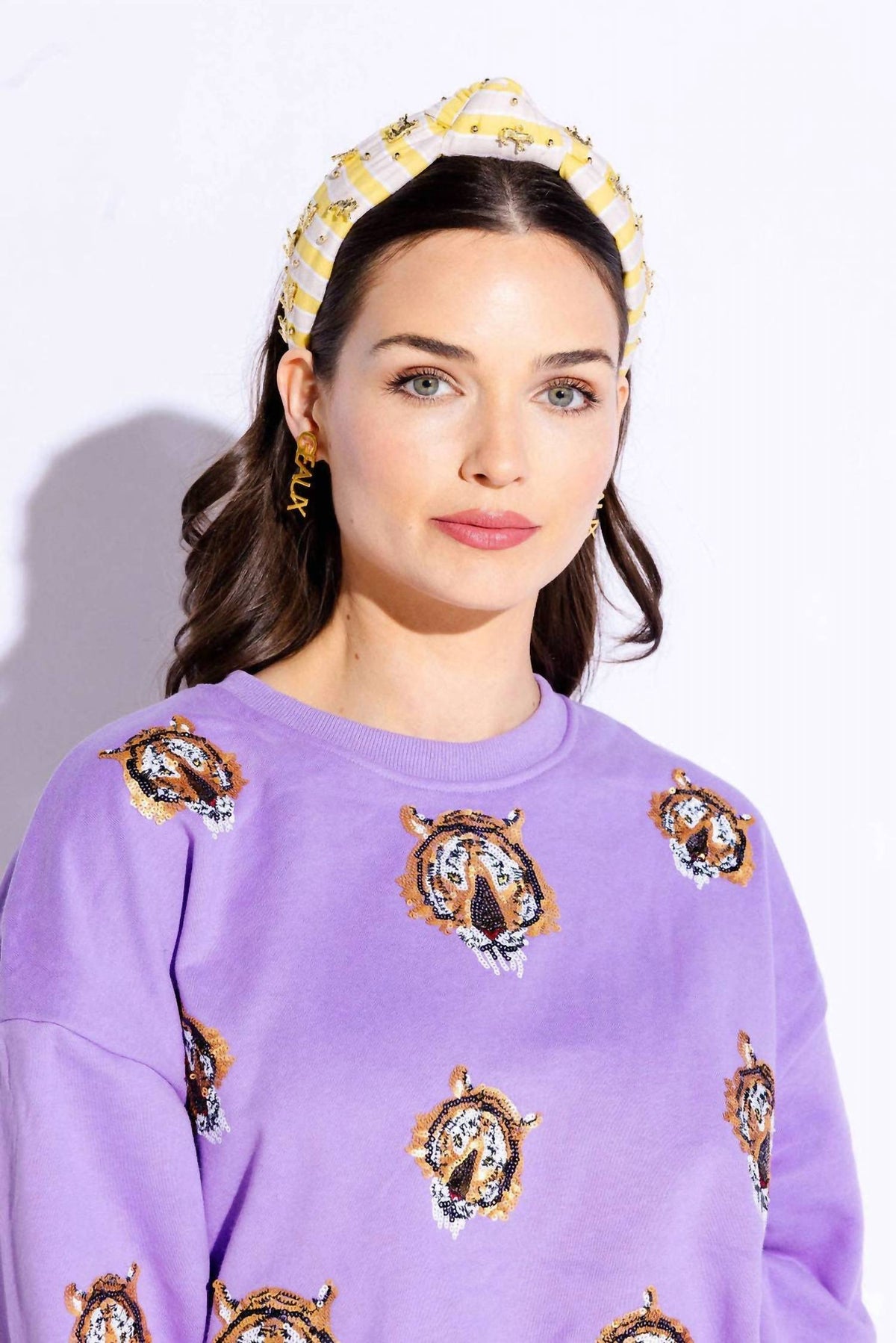 Hello Edie - Striped Tiger Knot Headband