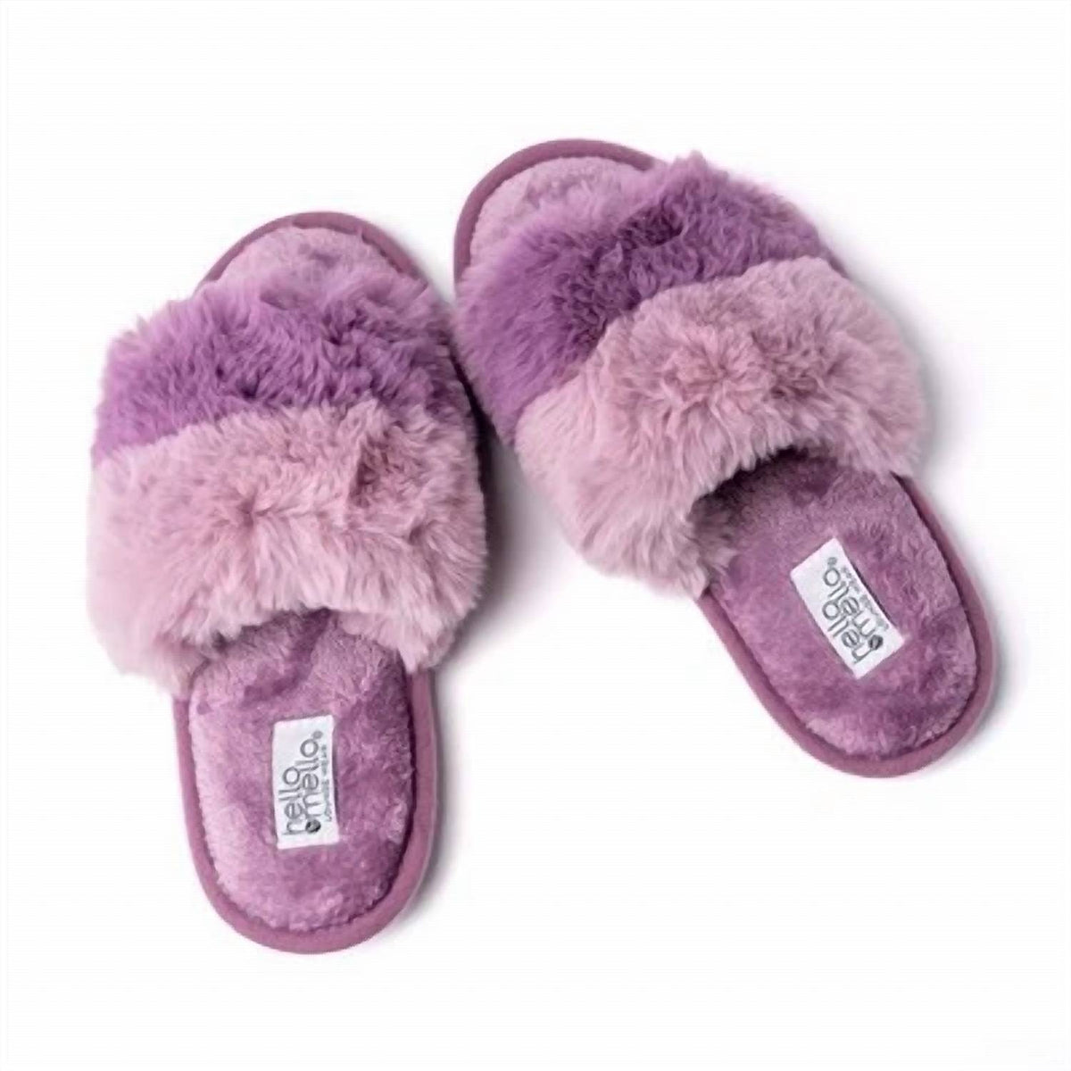 Hello Mello - Women's Cotton Candy Puff Slippers