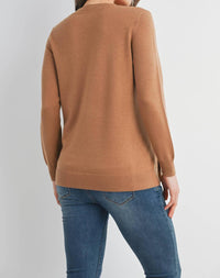 Hello Miz - Button Side Maternity Nursing Pullover Sweater