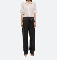 Helmut Lang - Pleated Leather Car Trouser
