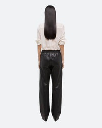 Helmut Lang - Pleated Leather Car Trouser