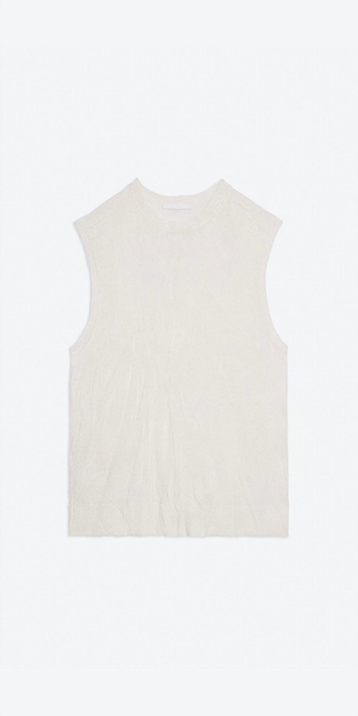 Helmut Lang - Unisex - Sleeveless Crushed Knit Top