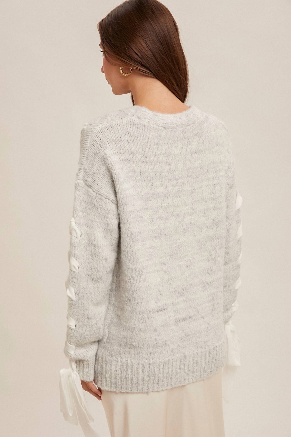 Hem & Thread - CHIFFON CONTRAST BUTTON DOWN CARDIGAN