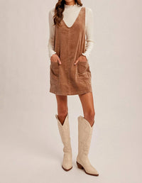 Hem & Thread - Corduroy Overall Dress