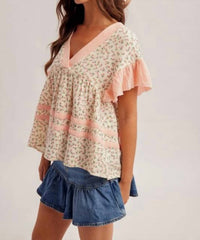 Hem & Thread - Ditsy Floral Babydoll Top