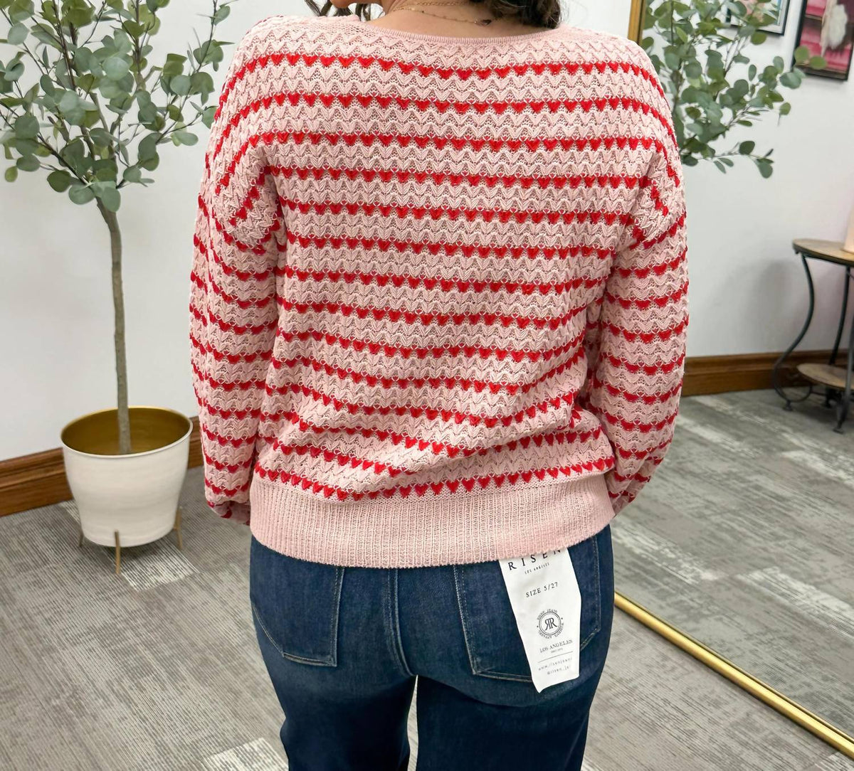 Hem & Thread - Heart Knit Sweater
