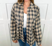 Hem & Thread - Long Sleeve Classic Plaid Flannel Button-up Shirt