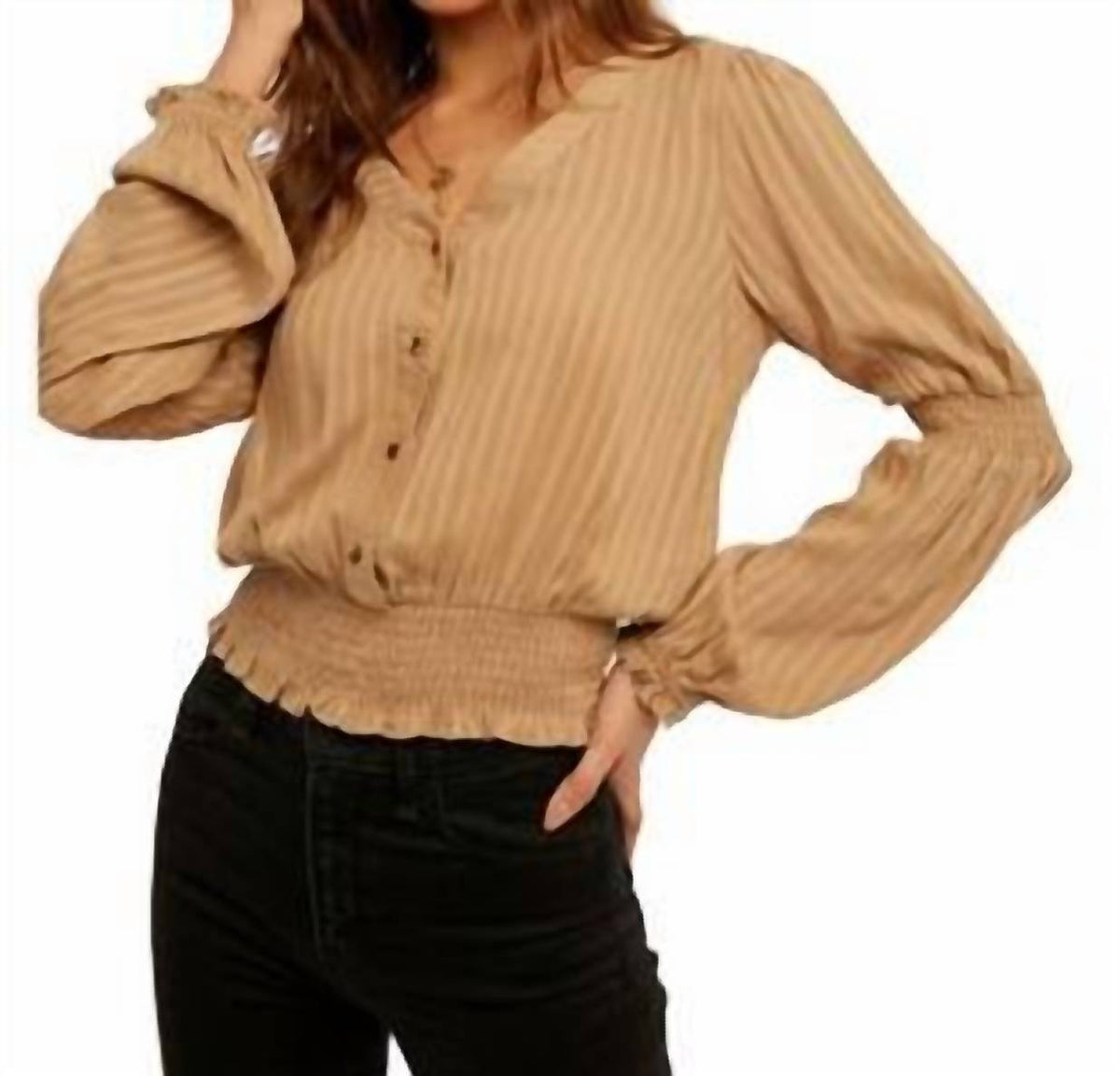 Hem & Thread - Long Sleeve Smocked Top