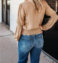 Hem & Thread - Long Sleeve Smocked Top
