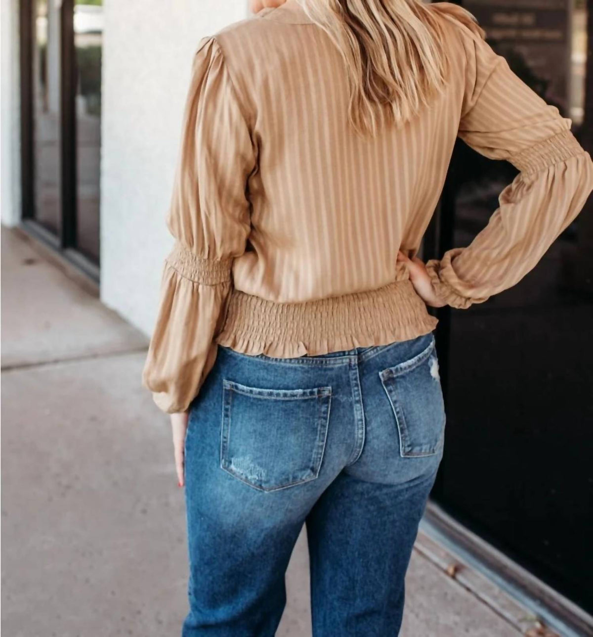 Hem & Thread - Long Sleeve Smocked Top