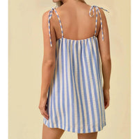 Hem & Thread - Striped Gauze Mini Dress