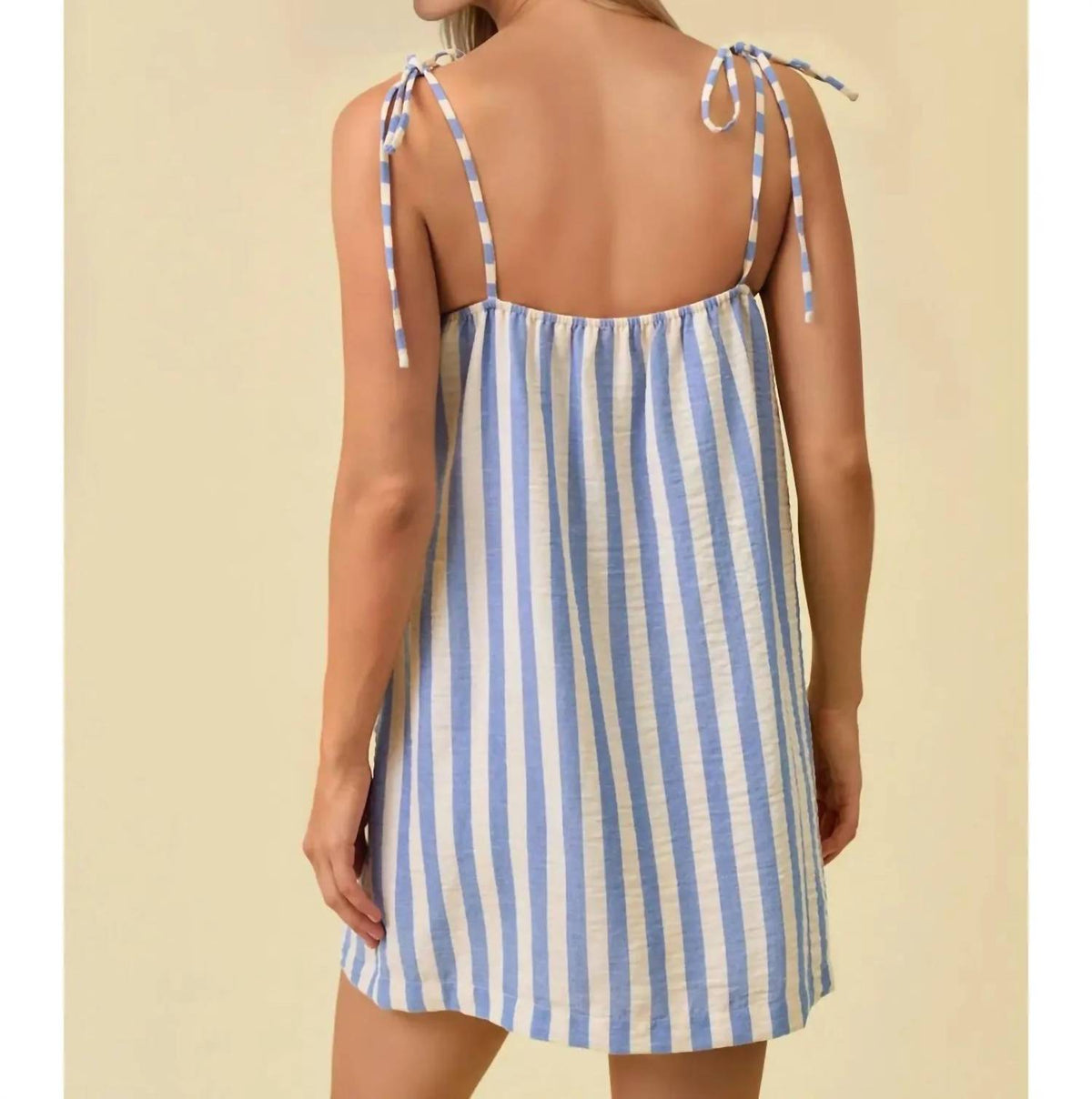 Hem & Thread - Striped Gauze Mini Dress