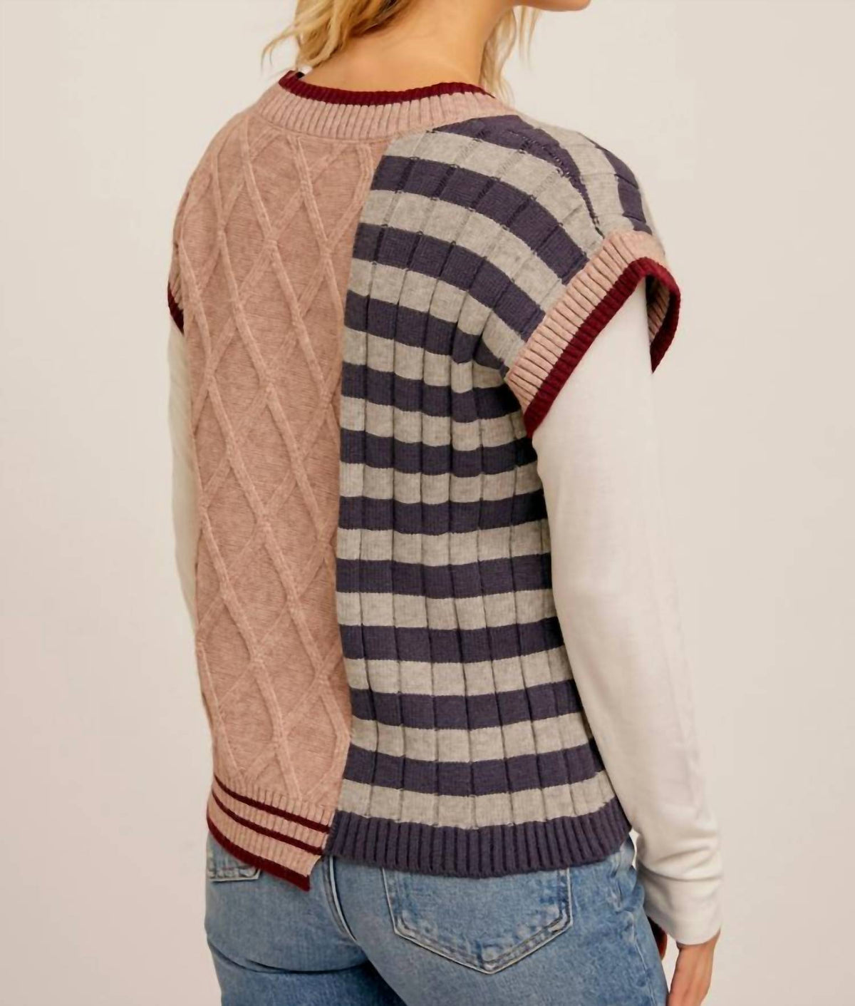 Hem & Thread - V-neck Sweater Vest