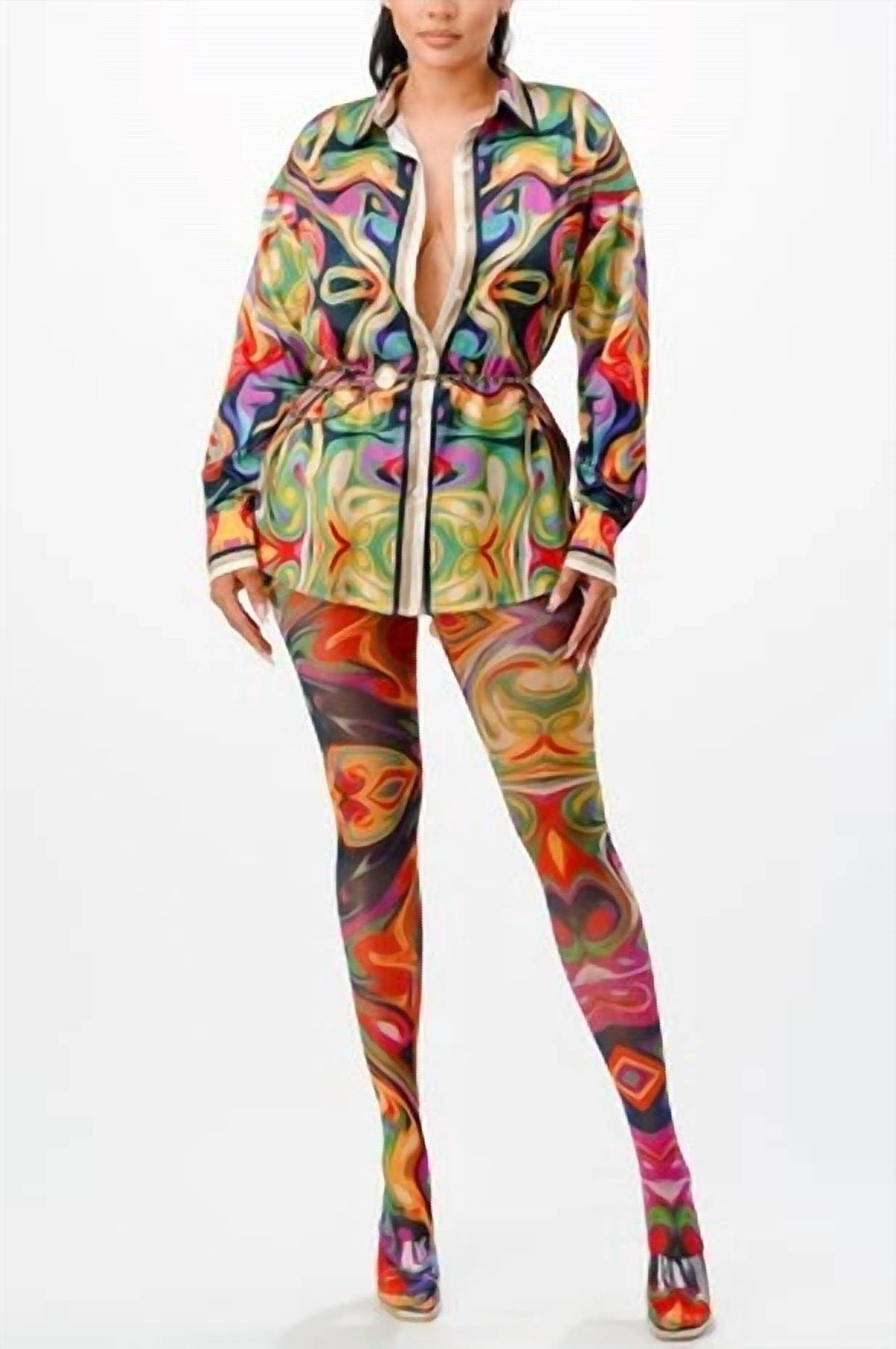 Her Bottari - Mesh Two Piece Set