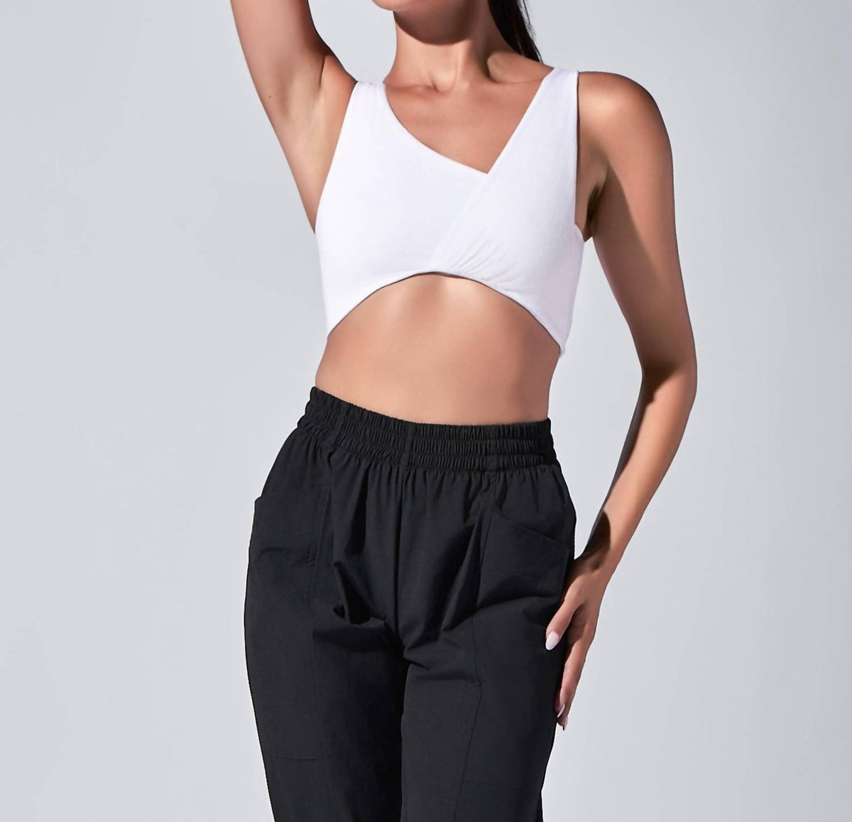 Heroine Sport - Twisted Asymmetric Neck Top