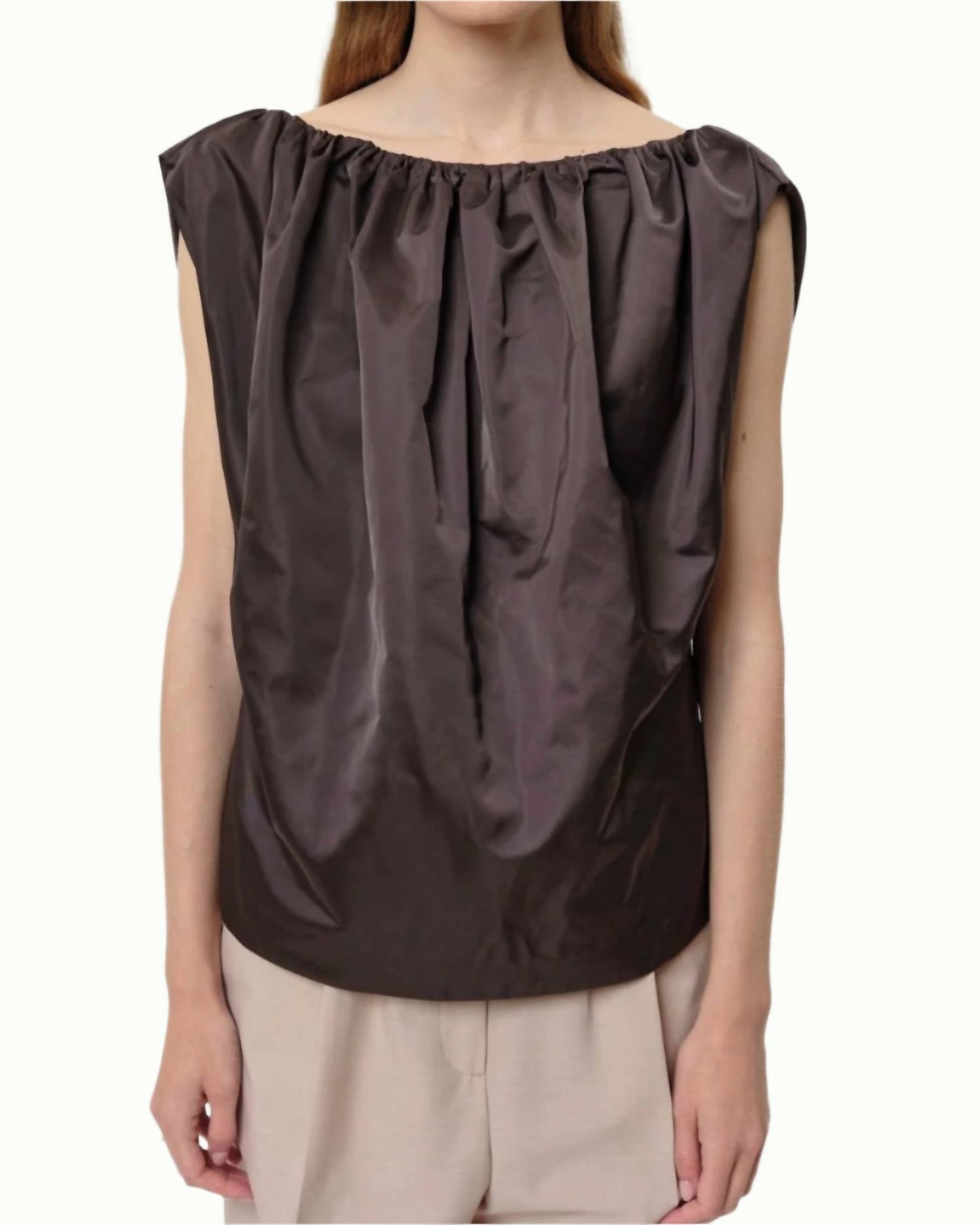 Herskind - Martina Top - blouses - brown - clothing