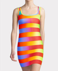 Herve Leger - Rainbow Mini Bandage Dress - clothing - dresses - mini