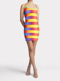 Herve Leger - Rainbow Mini Bandage Dress - clothing - dresses - mini