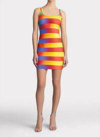 Herve Leger - Rainbow Mini Bandage Dress - clothing - dresses - mini