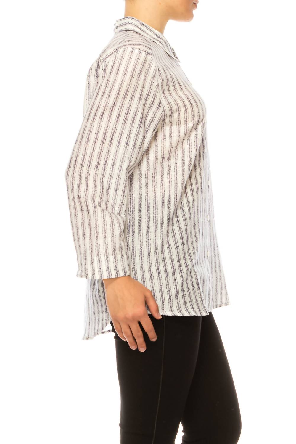 Hester & Orchard - Button Down Long Sleeve Print Top - button - down - shirts - clothing - shirts