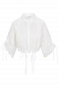 Hevron - Eva Crop Shirt Top