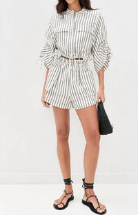 Hevron - Eva Linen Crop Top
