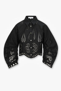 Hevron - Raquel Eyelet Top