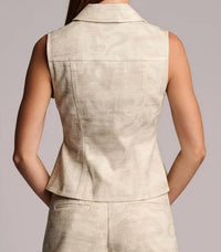 Hevron - Skylar Sleeveless Button-down Top