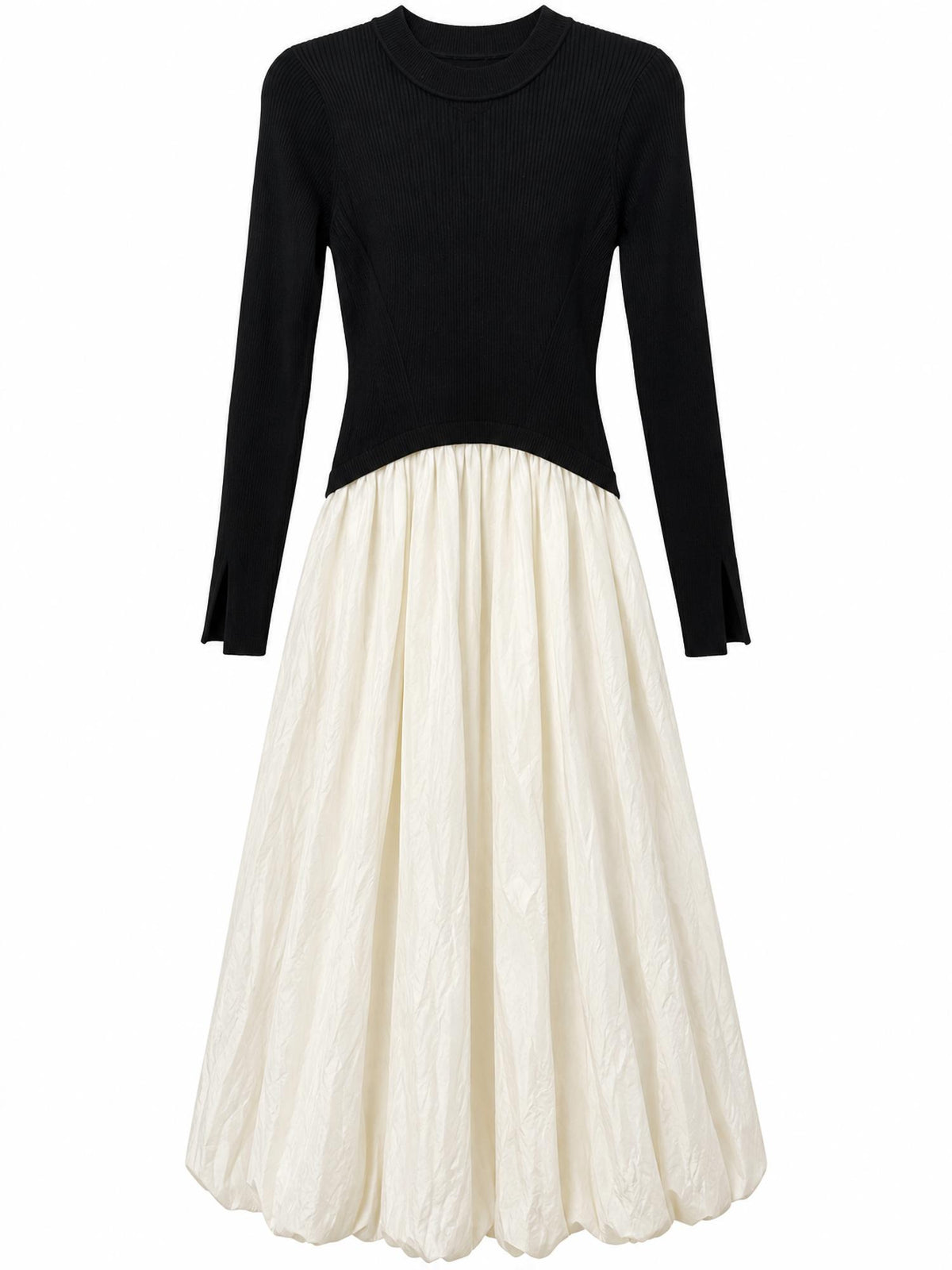 Heyson - Colorblock Textured Midi Dress
